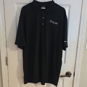 Nike Black Polo with White Logo